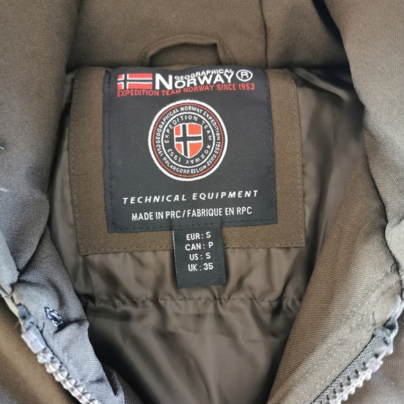 Geographical Norway Hooded Parka Size Small - Picture 9 of 14